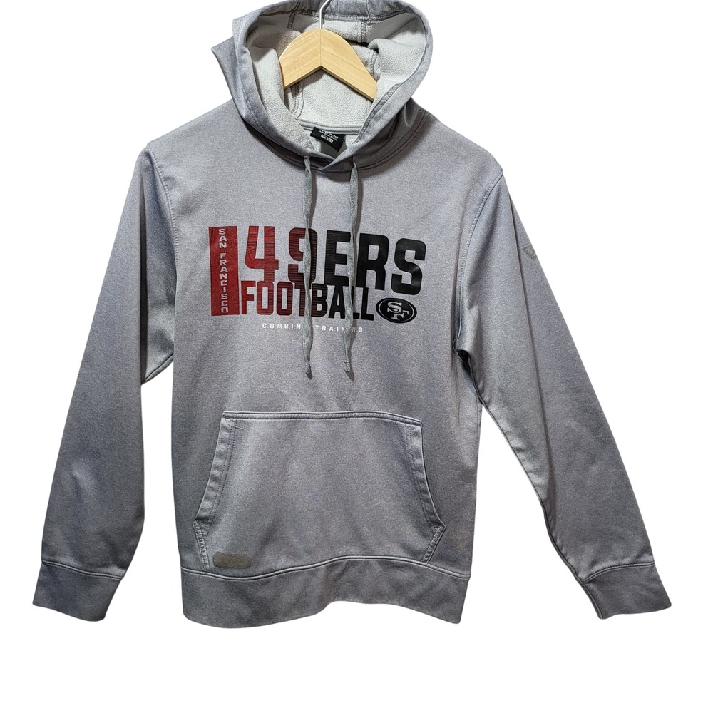 San Francisco 49ers‎ Football Hoodie Gray NFL Team Apparel Size S